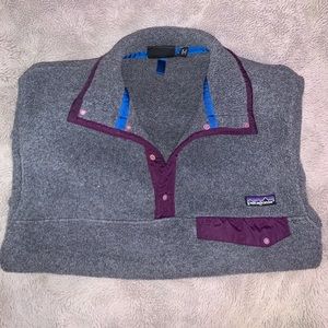 gray patagonia quarter snap